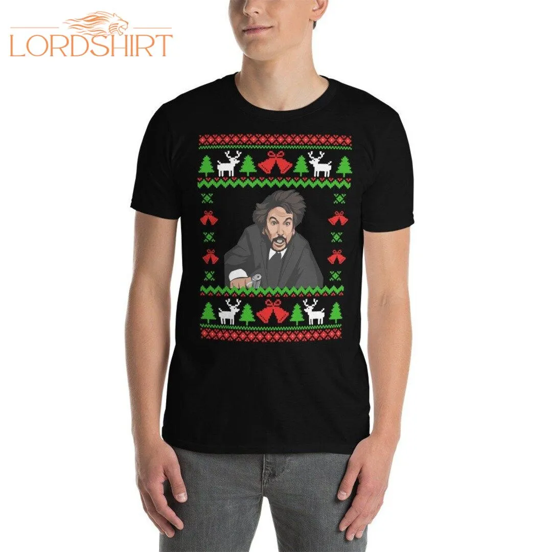 Hans Gruber Falling From Nakatomi Plaza Ugly Sweater Style