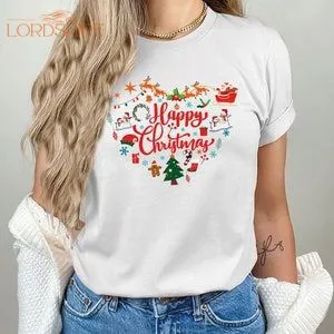 HAPPY CHRISTMAS T-shirt Xmas Funny Xmas Family Holiday Santa