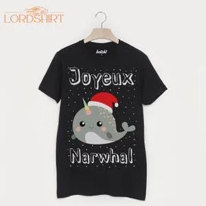 Joyeux Narwhal Men's Christmas T-shirt