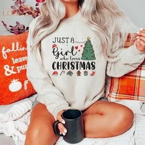 Just A Girl Who Loves Christmas Women's Christmas