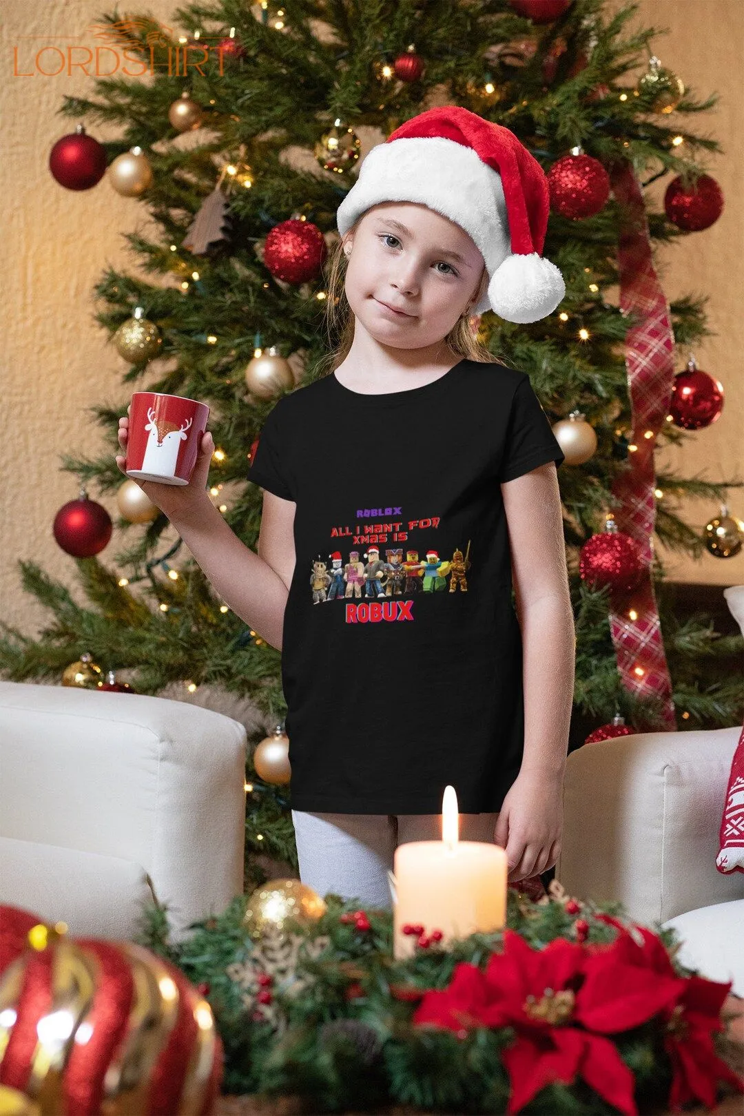 Kids Roblox Christmas Tshirt