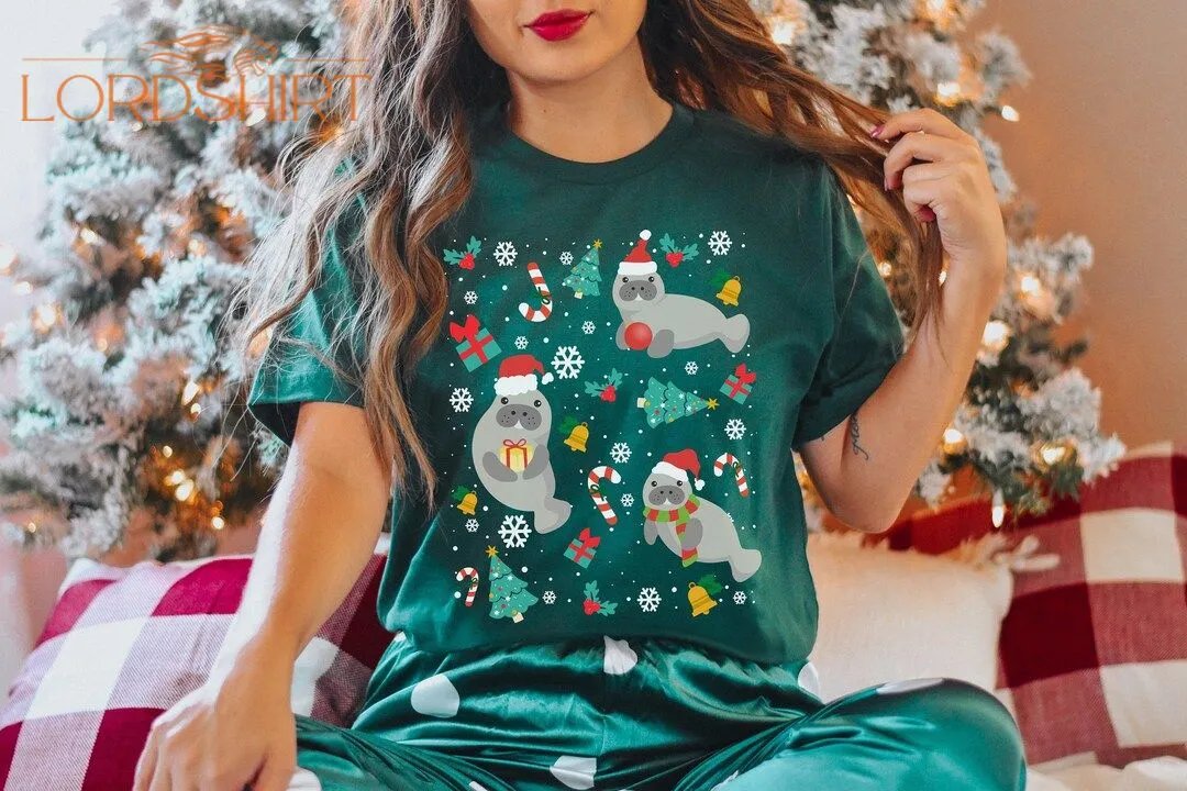 Manatee Christmas Shirt Manatee Tshirt Manatee T Shirt Manatee