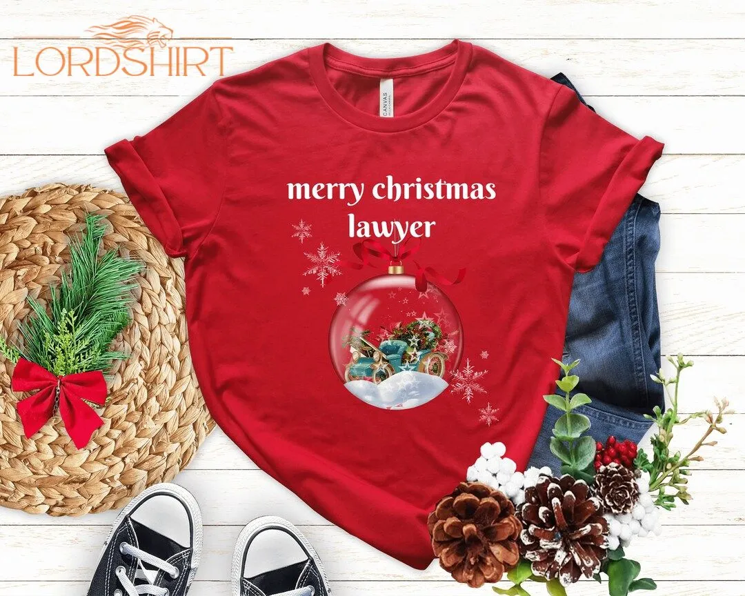 Merry Christmas Lawyer T-shirt Christmas T-shirt Women's