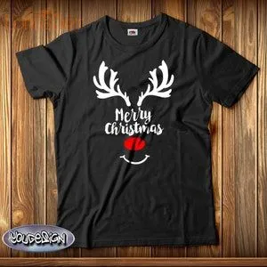 Merry Christmas Shirt Christmas T-shirt Rudi Reindeer