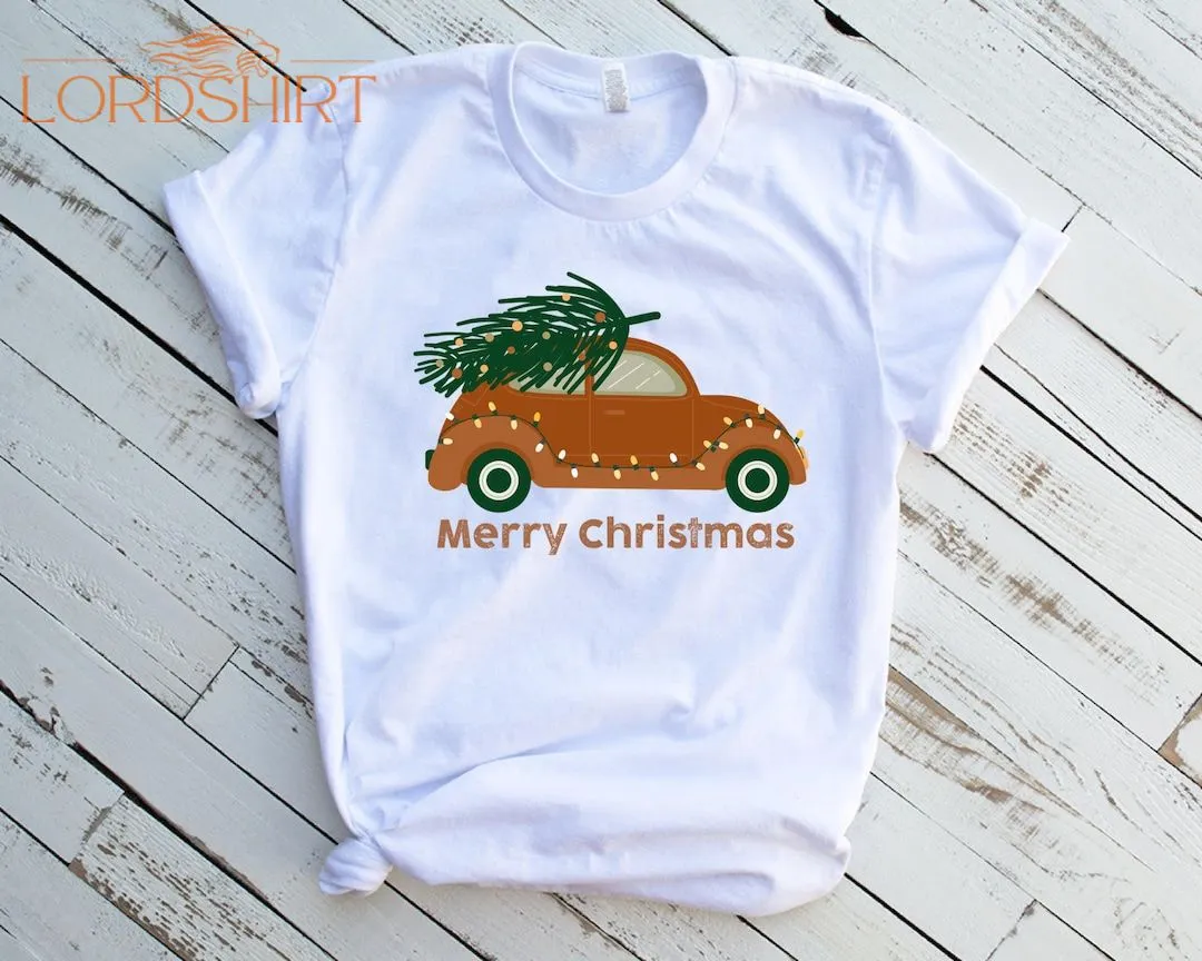 Merry Christmas Shirt Christmas Tee Christmas Trees Shirt