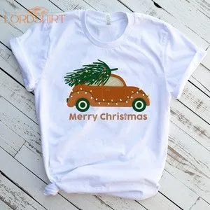 Merry Christmas Shirt Christmas Tee Christmas Trees Shirt