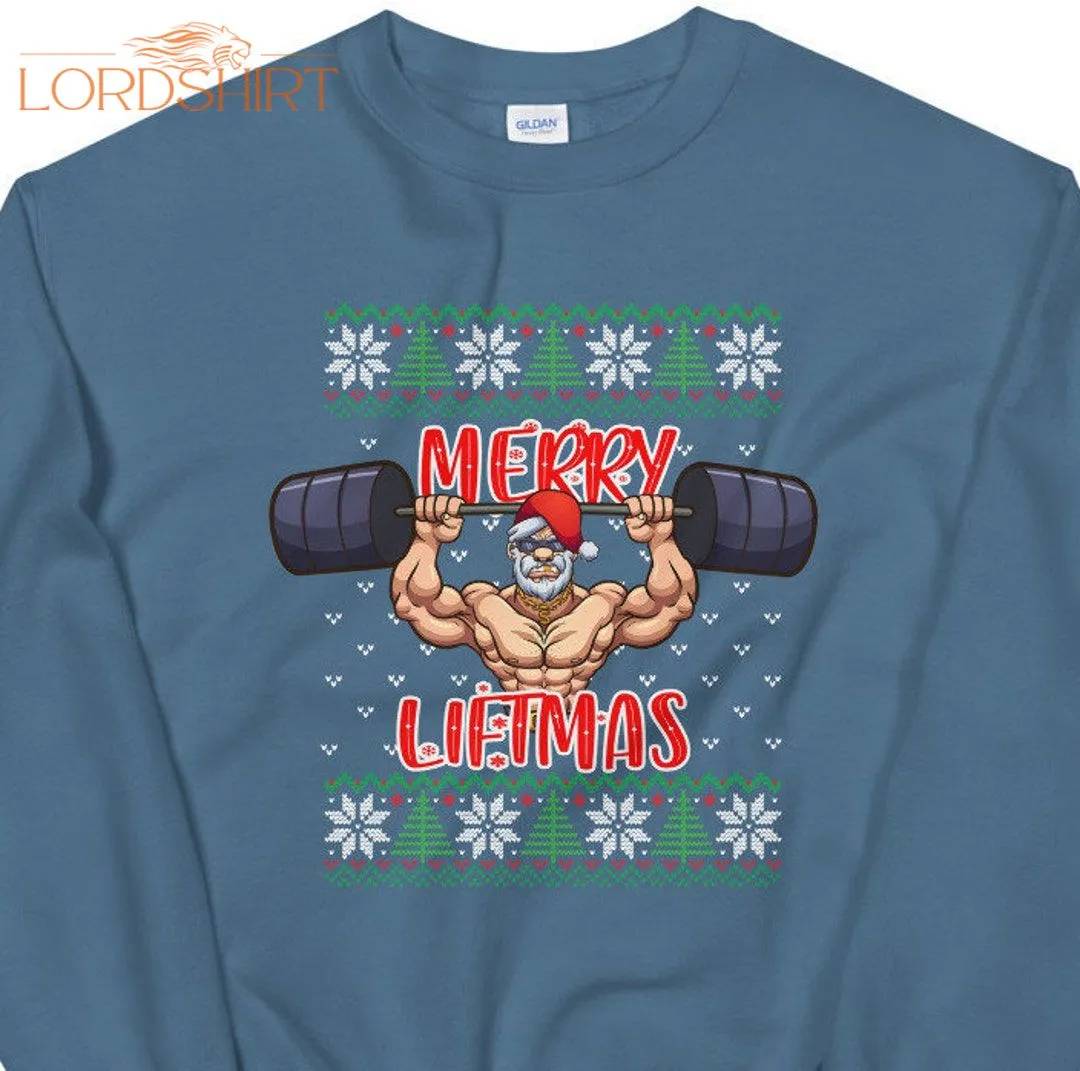 Merry Liftmas / Santa Power Lifting Weights / Squatmas Elf /