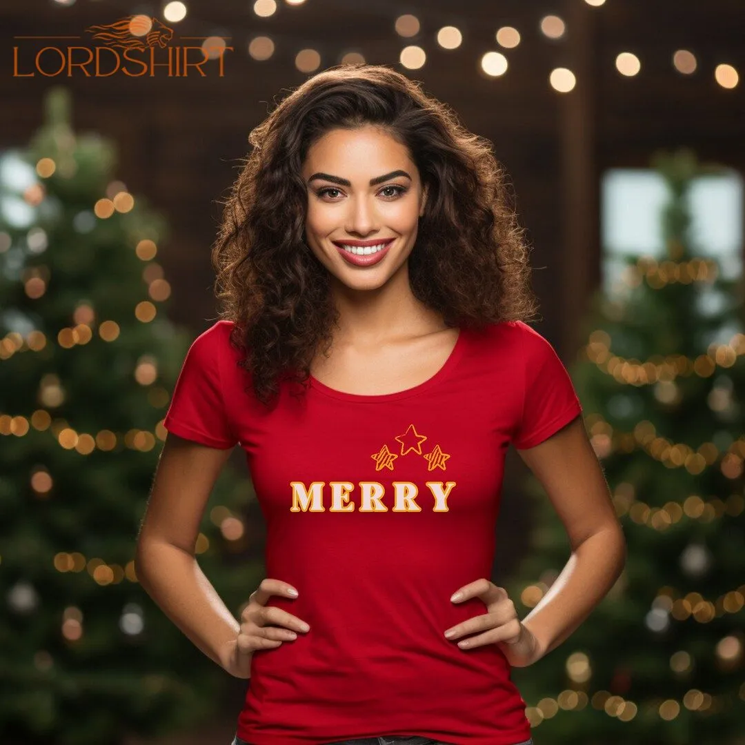 Merry Merry Christmas T-shirt Merry Shirt For Women