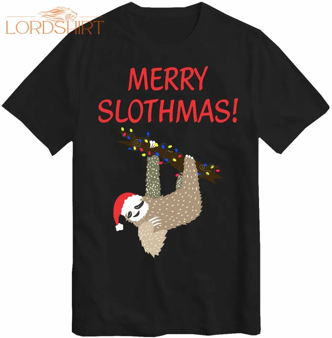 Merry Slothmas Christmas T-shirt Sloth Xmas Gift Present