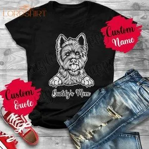 Personalized West Highland Terrier Mom Dad T-shirt Westy Dog