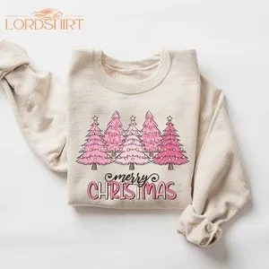 Pink Tree Christmas Sweater Christmas Sweater Christmas