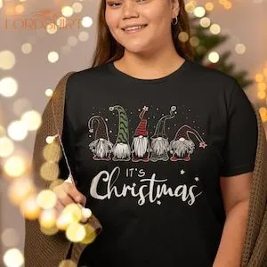 Plus Size T-shirt Christmas Dwarf Black Family Plus Size