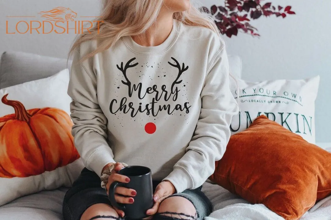 Reindeer Christmas Tree Sweatshirt Christmas Sweatshirt