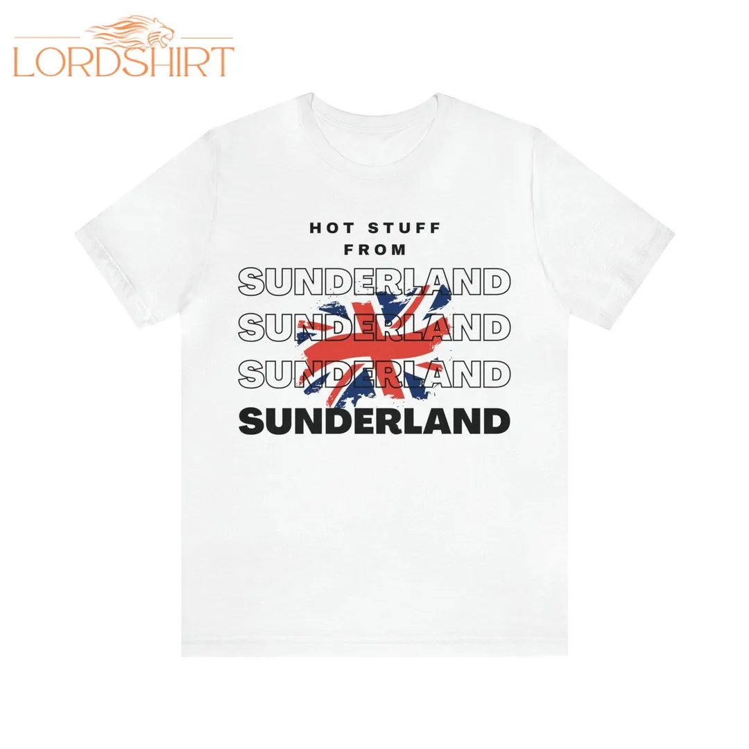 Sunderland T-shirt. Birthday Gift Union Jack British Shirt