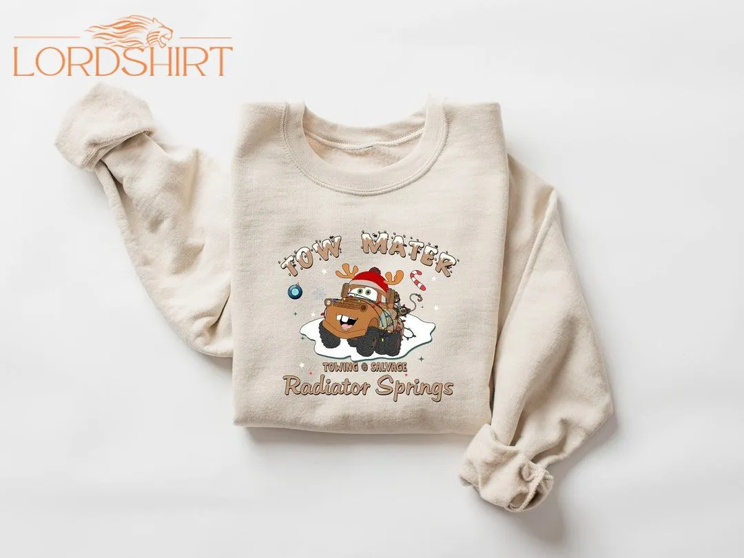 Tow Mater Radiator Springs Christmas Sweatshirt Holiday