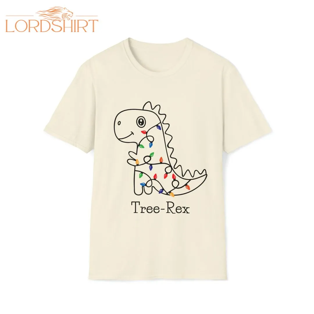 Tree-rex Christmas Tshirt Funny Gift For Christmas Tree Rex