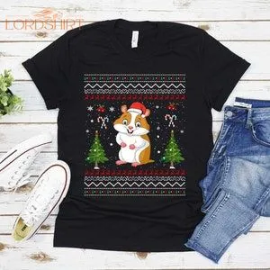 Ugly Hamster Christmas T-shirt For Men Women Christmas