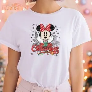 Vintage Minnie Christmas T-shirt Retro Disney Christmas