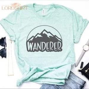 Wanderlust Shirt Wanderer Boho Mountain Shirt Hiking