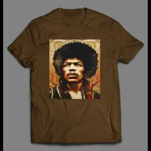 1970s Guitarist Jimi Custom Art Shirt