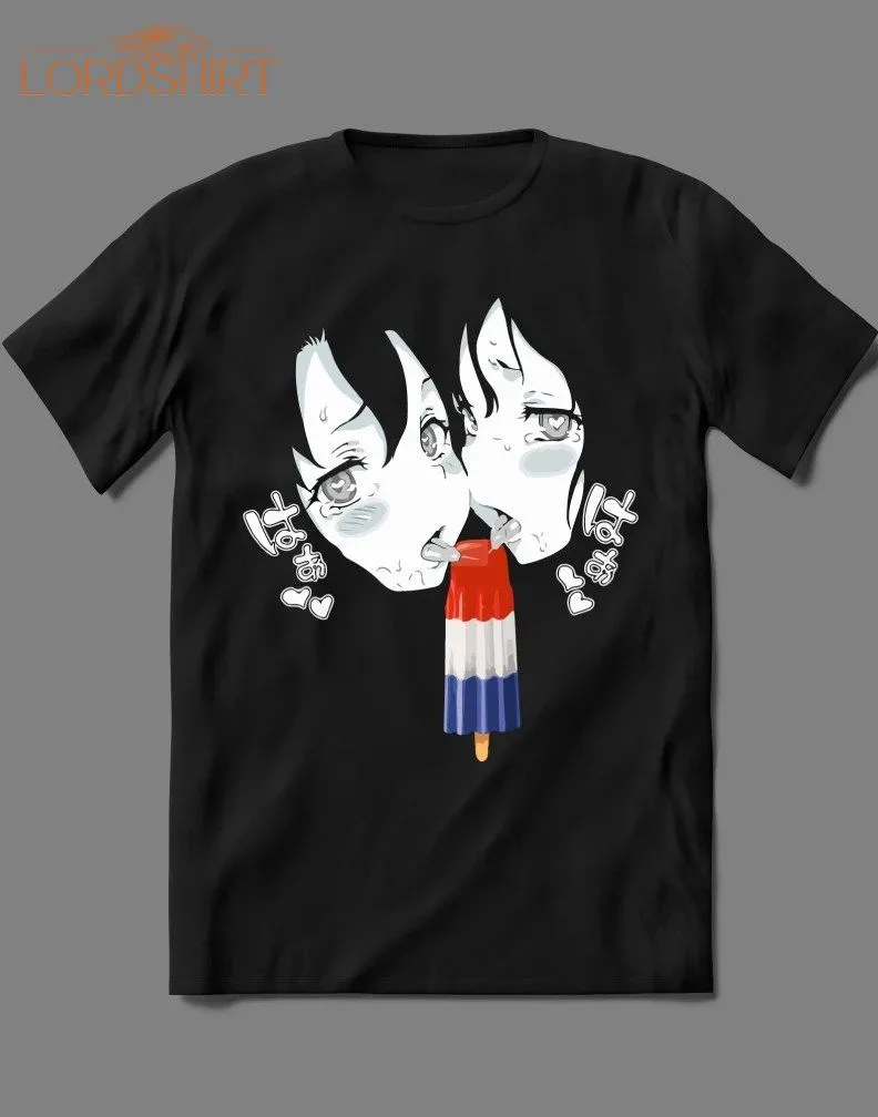 Ahegao Hentai Manga Anime Popsicle Adult Parody Quality Shirt