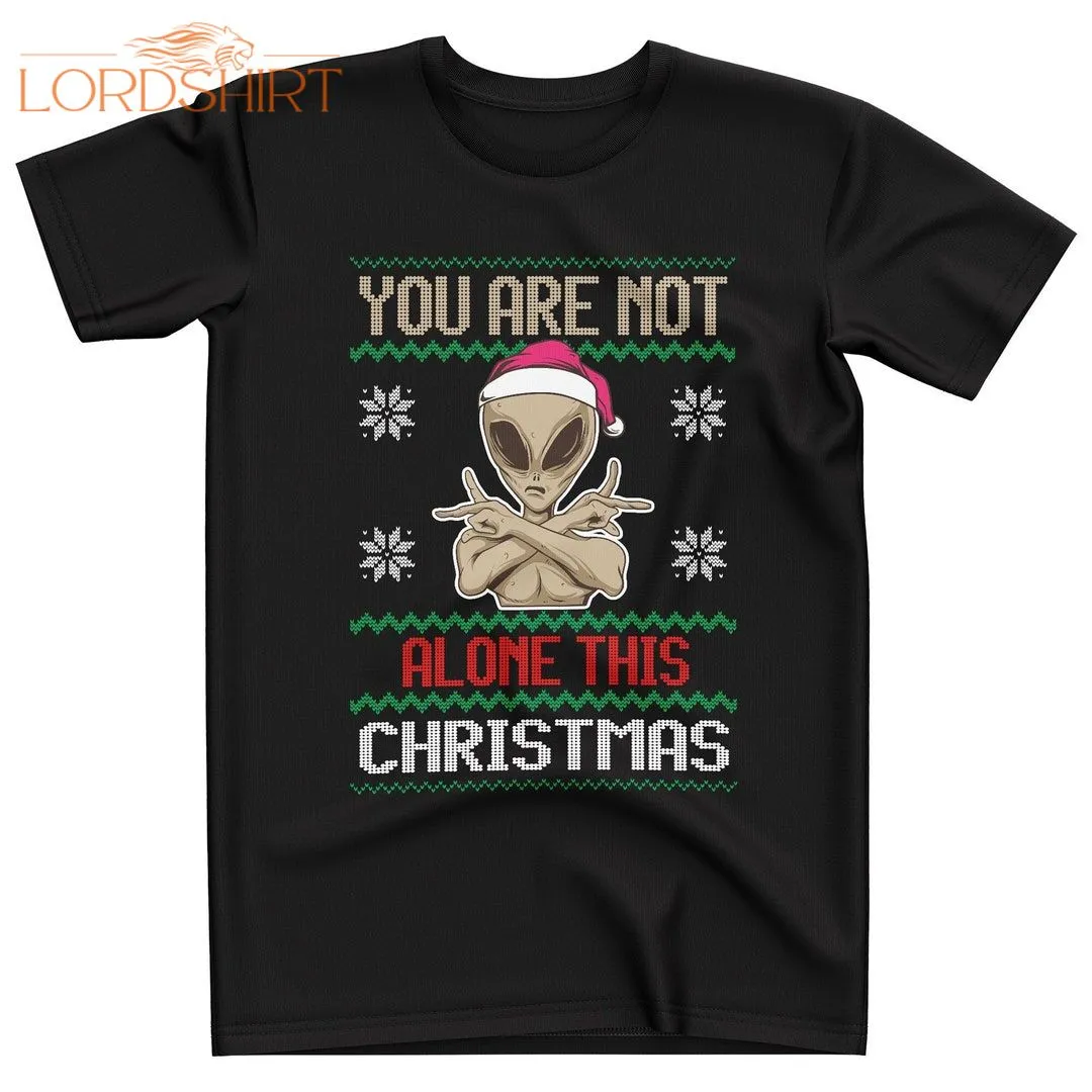 Alien Christmas T Shirt Fair Isle Christmas Top For Men