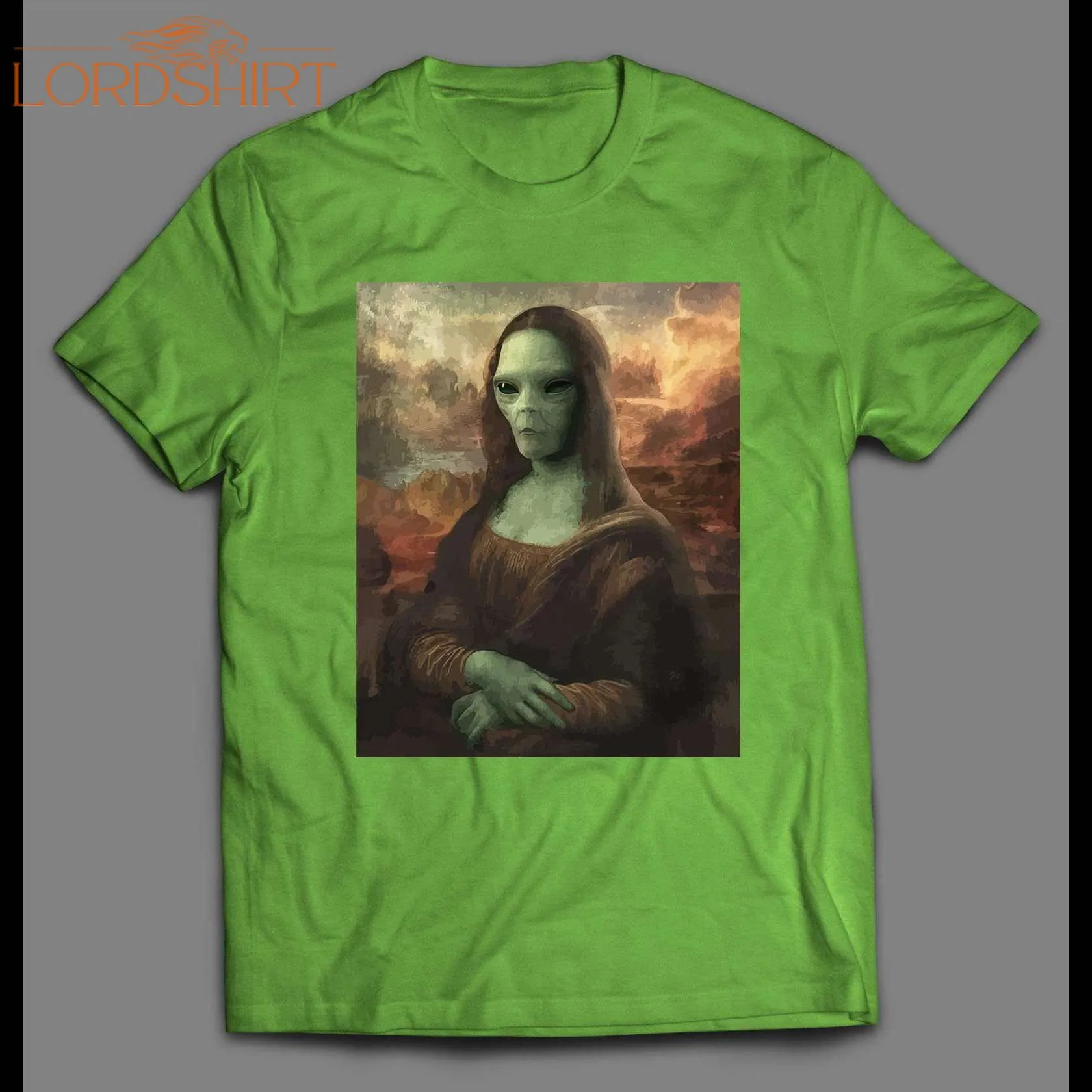 Alien Mona Lisa Custom High Quality Shirt