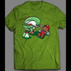 Alien Plant Super Mario Video Game Parody Halloween Shirt