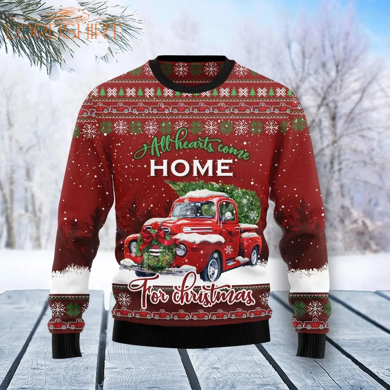 All Hearts Come Home Ugly Christmas Sweater