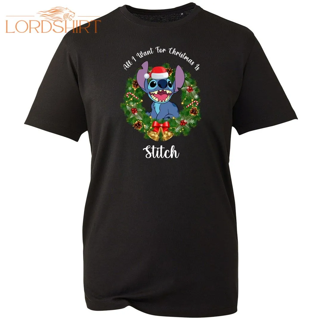 All I Want For Christmas Is Stitch Disney Novelty T-shirt