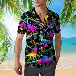 Allysaurus Pride Lgbt Ally Dinosaur Hawaiian Shirt