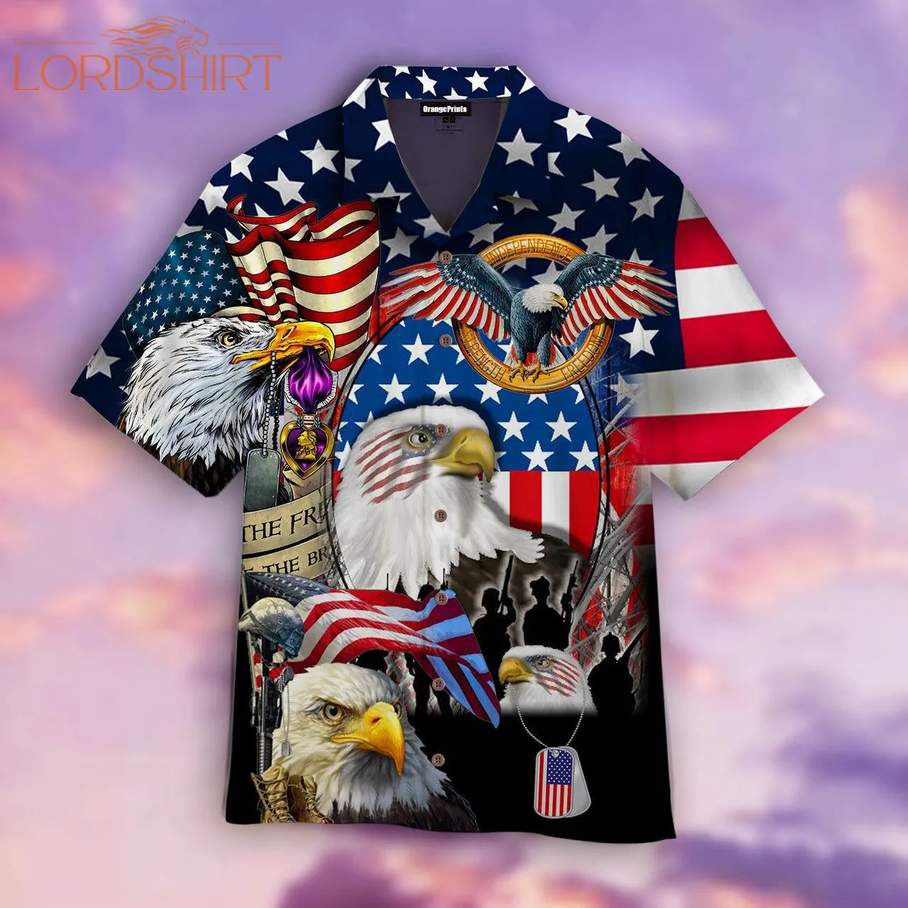 Amazing Patriotic Eagle Hawaiian Shirt