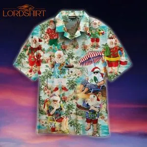 Amazing Santa Summer Vacation Hawaiian Shirt