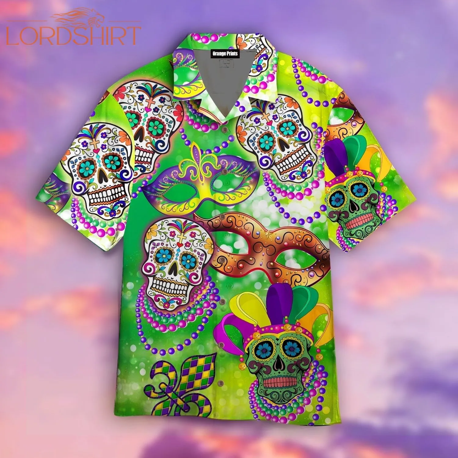 Amazing Sugar Skull Happy Mardi Gras 2022 Hawaiian Shirt