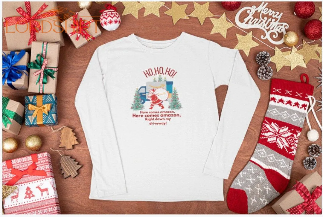 Amazon Holiday Tshirt Christmas Long Sleeve Unisex Tshirt