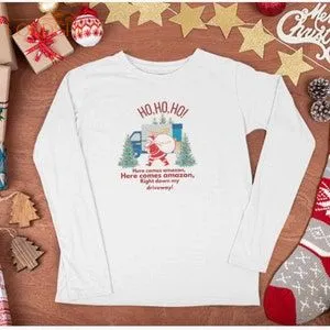 Amazon Holiday Tshirt Christmas Long Sleeve Unisex Tshirt