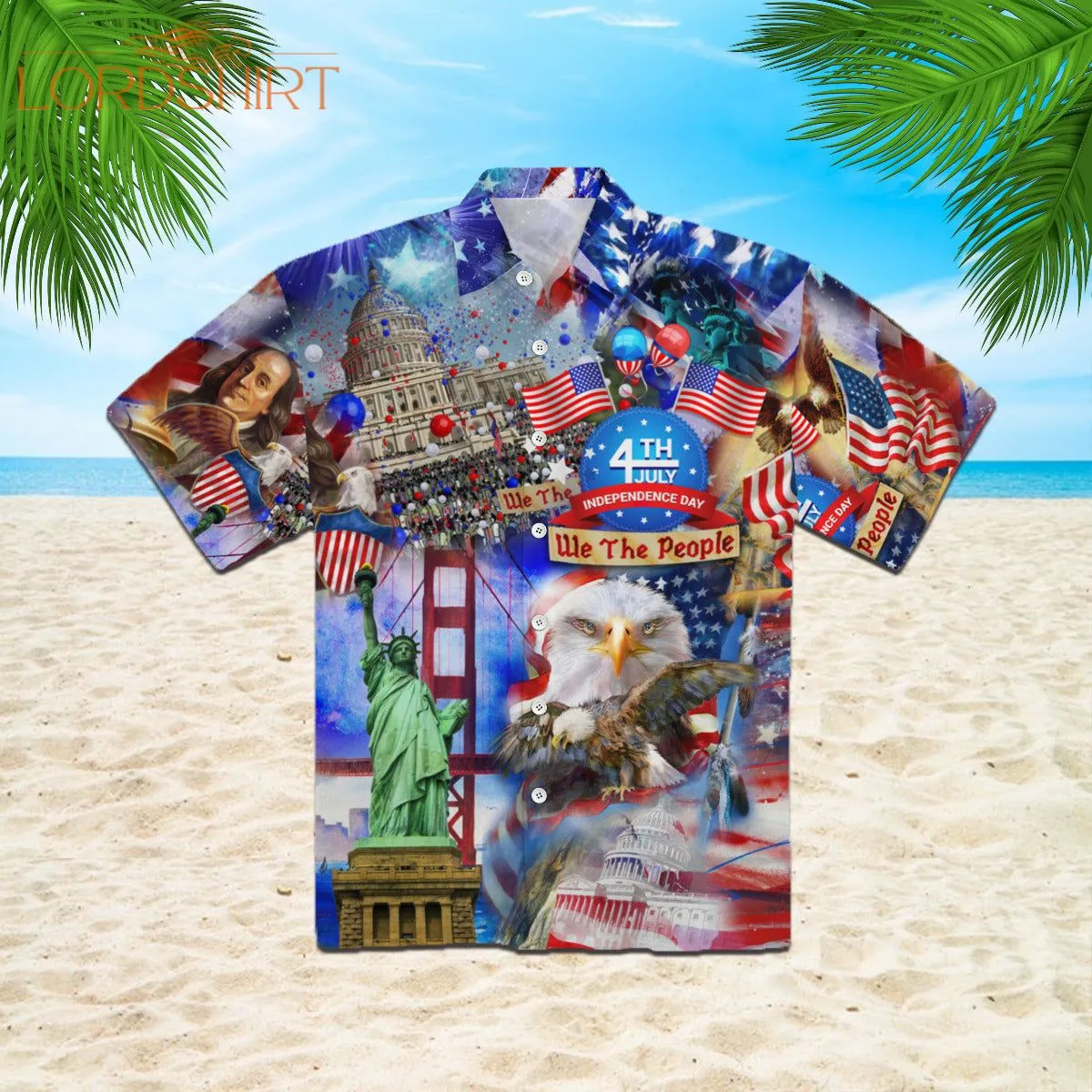 America Eagle Victory Independence Day 4th Of July Hawaiian Shirt