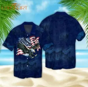 American Eagle Happy Independence Day Hawaiian Shirt