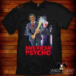 American Psycho T-shirt Vhs Big Box Style Art Sizes S M L XL