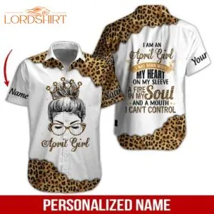 April Girl Custom Name Hawaiian Shirt