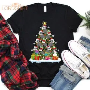 Badger Christmas Tree T-shirt Gift For Men Women Kids Badger