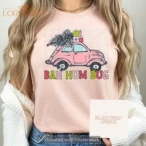 Bah Hum Bug Christmas Bug Christmas Car Christmas T-shirt