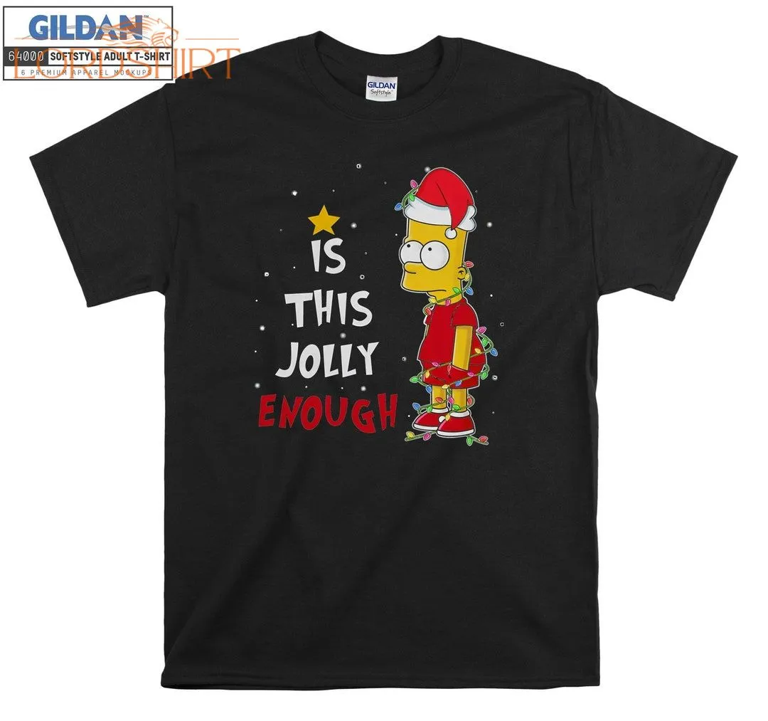 Bart Simpson Christmas This Jolly T-shirt Hoody Kids Child