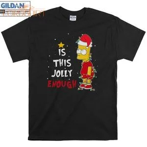 Bart Simpson Christmas This Jolly T-shirt Hoody Kids Child