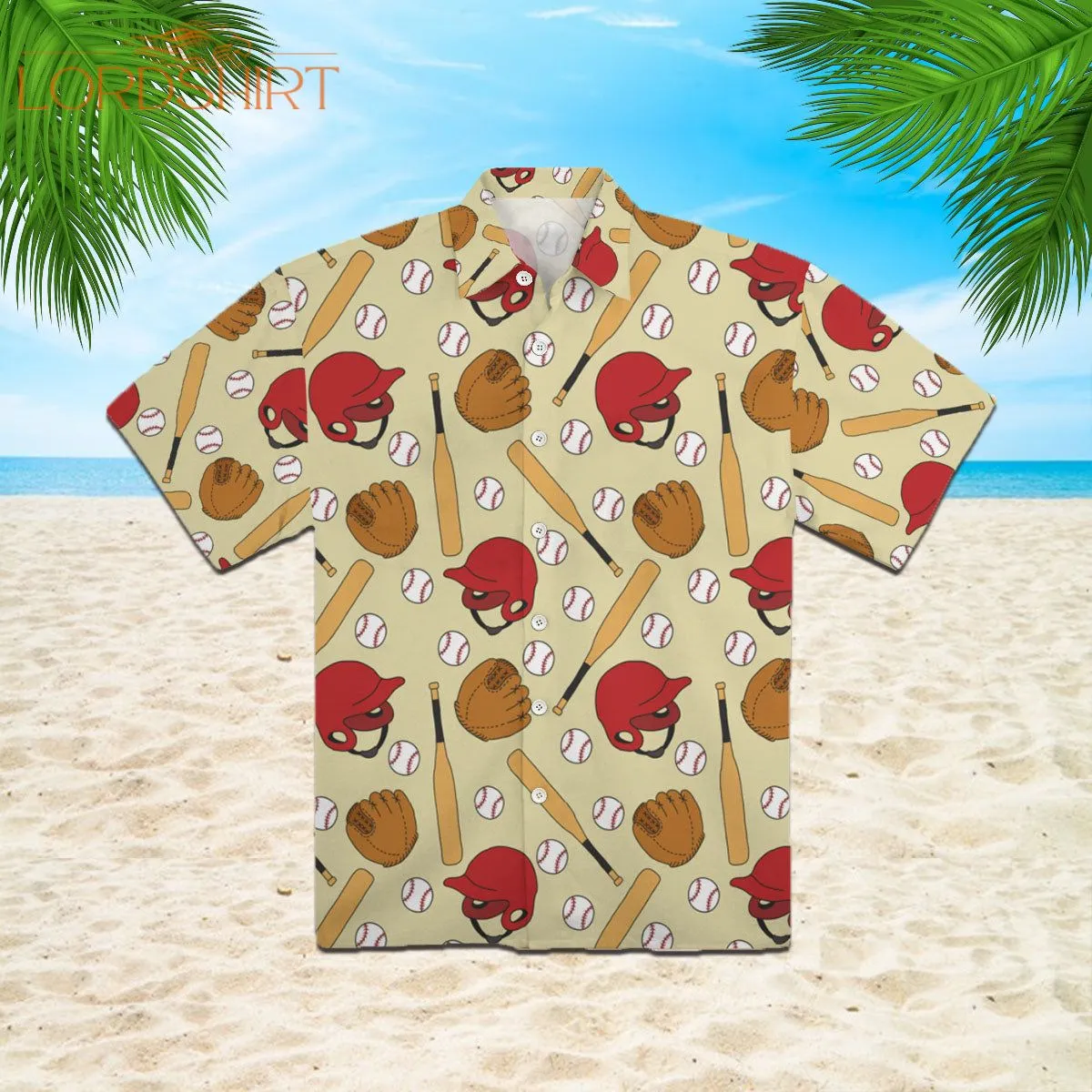 Baseball Doodle Hawaiian Shirt