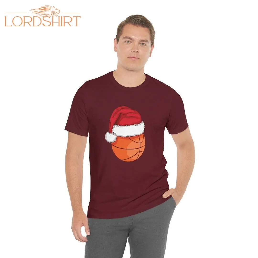 Basketball Christmas T-shirt 100% Cotton Adult Unisex