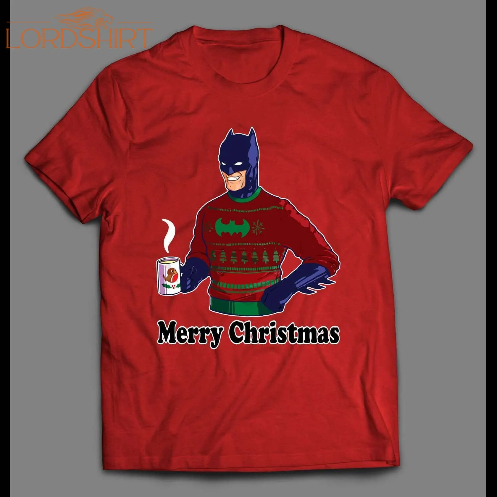 Batman Wearing Ugly Sweater High Quality Christmas Shirt