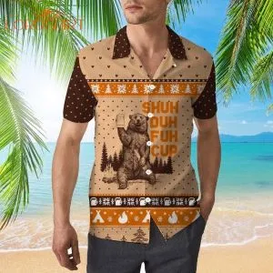 Bear Camping Shuh Duh Fuh Cup Hawaiian Shirt