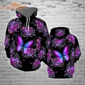 Beautiful Butterfly Purple 3d All Over Print