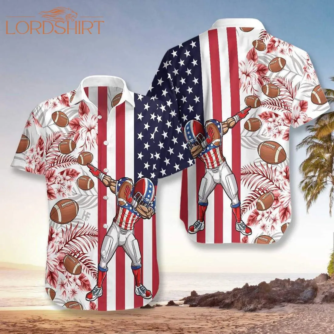 Beautiful Rugby Football Aloha Hawaiian Shirt